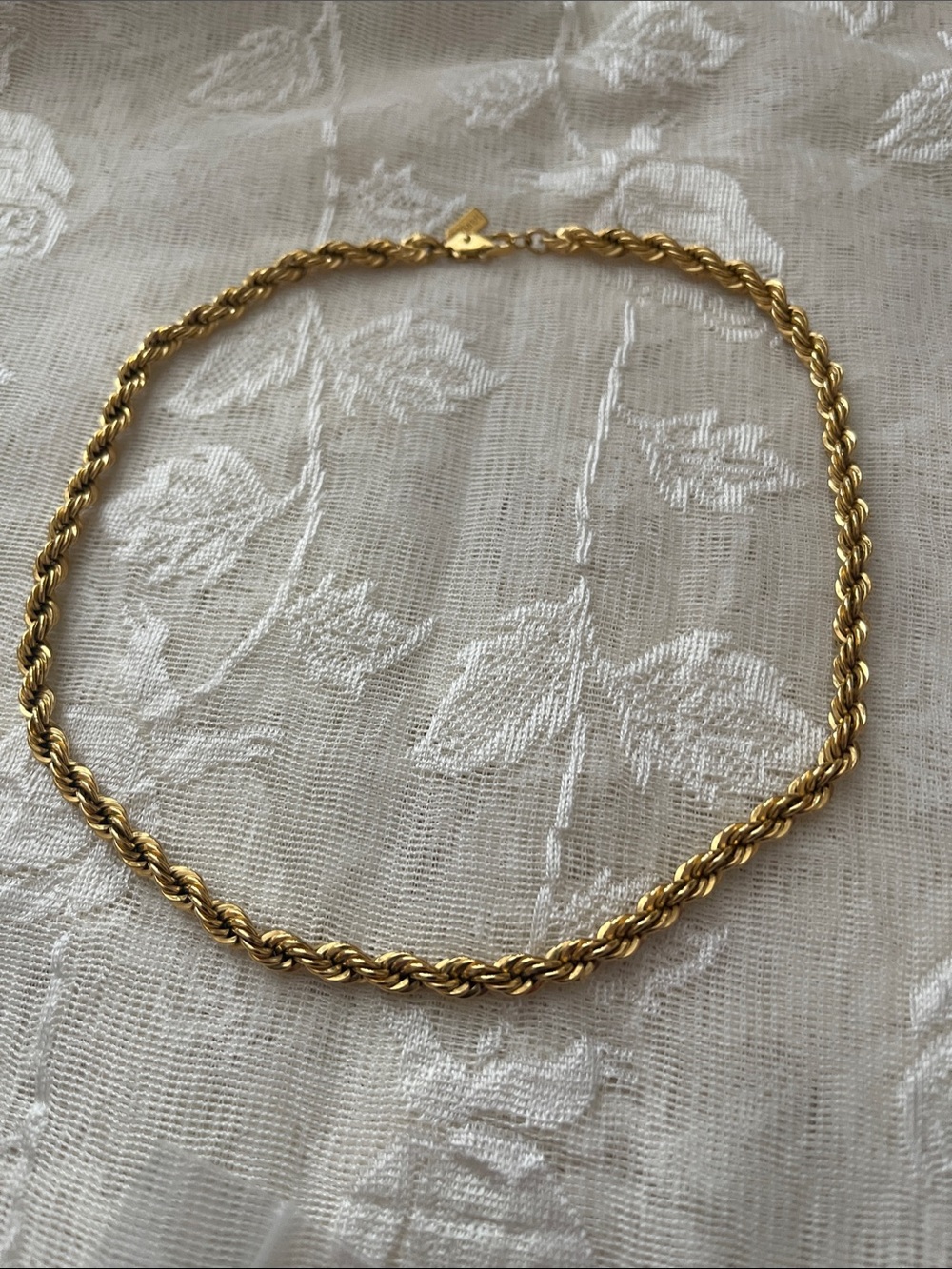 Monet Gold Twist Rope Necklace